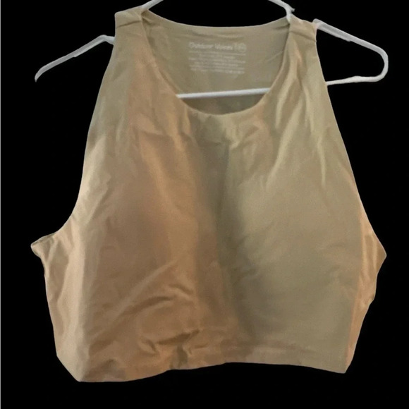 Outdoor Voices Zoom beige cropped tank with built in bra NWT - Picture 2 of 7